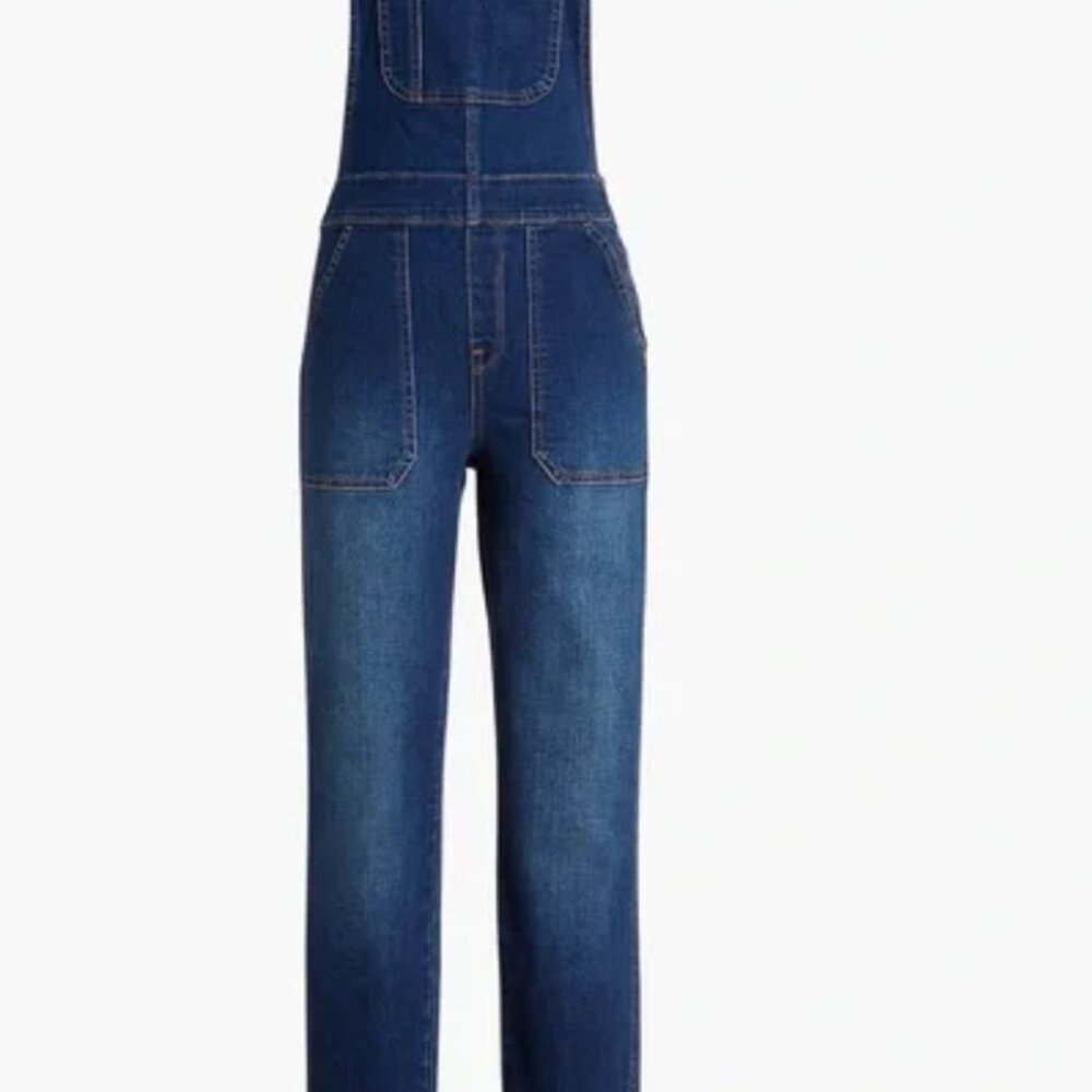 J CREW Skinny overalls in signature stretch / LARGE / DEEP TIDAL BLUE WASH
